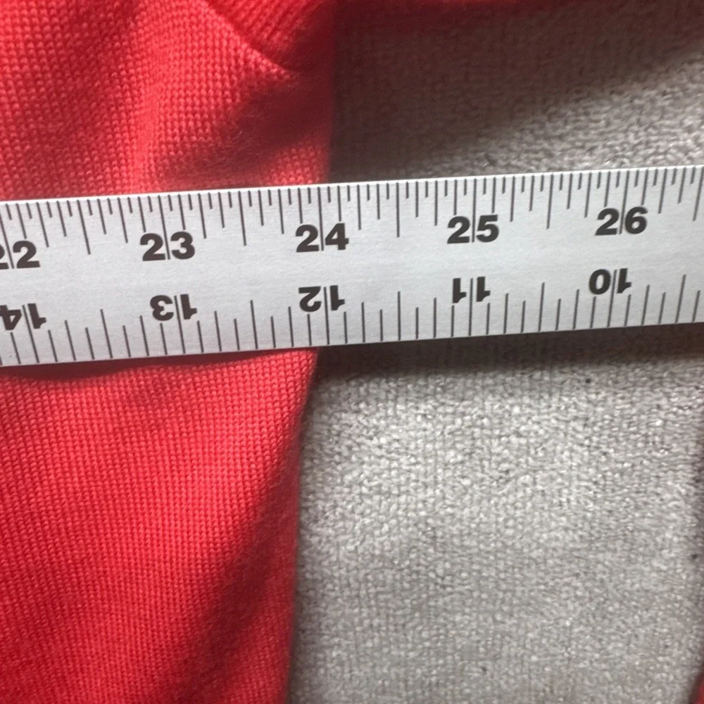 polo golf ralph lauren Henley Sweater Mens XXL Red Merino Wool‎ Embroidered Logo